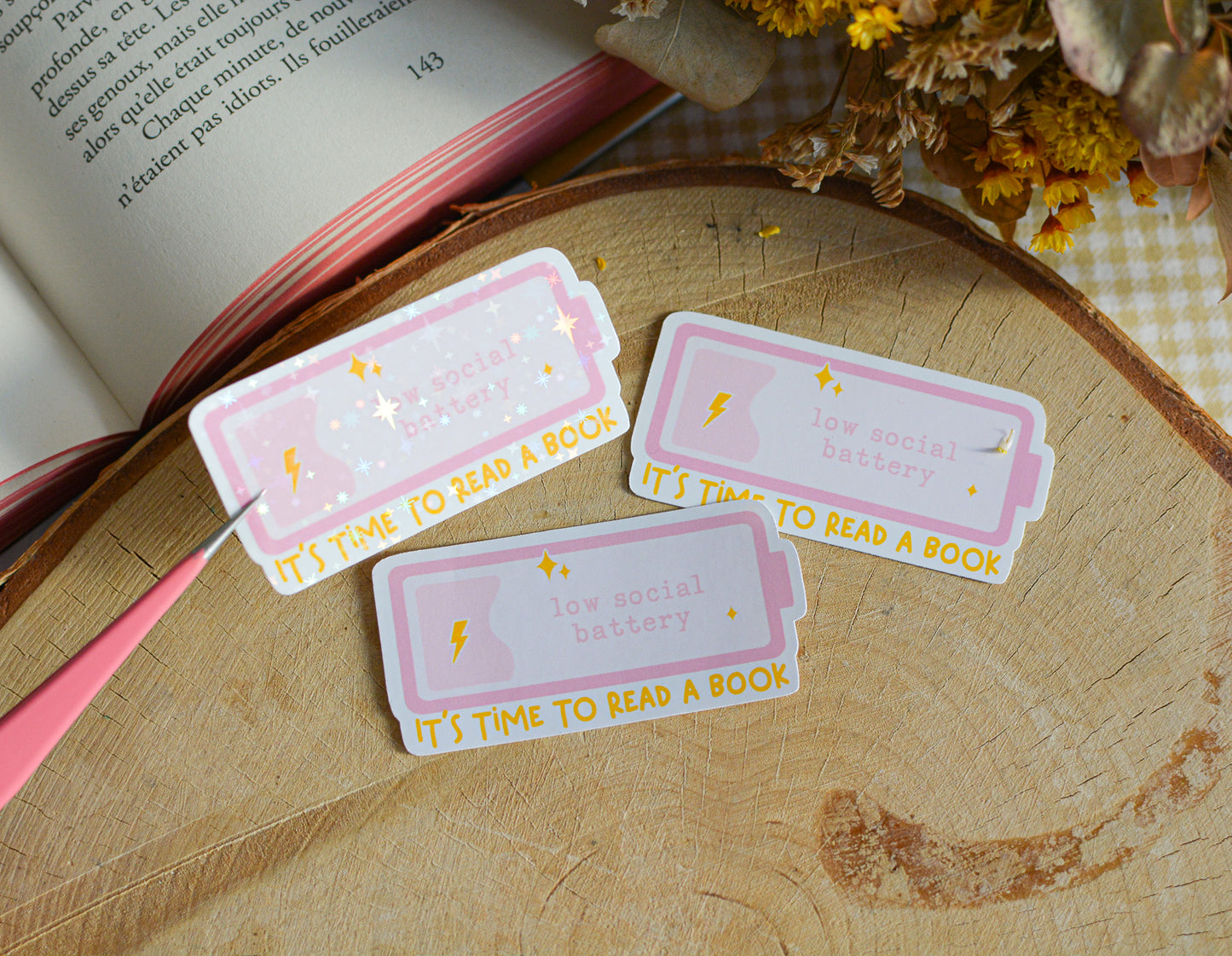 Social Battery Stickers