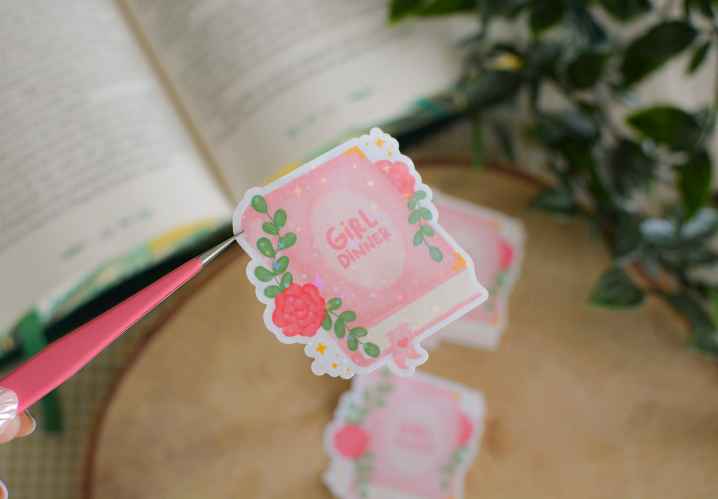 Stickers girl dinner