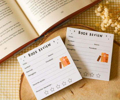 Book review notepad