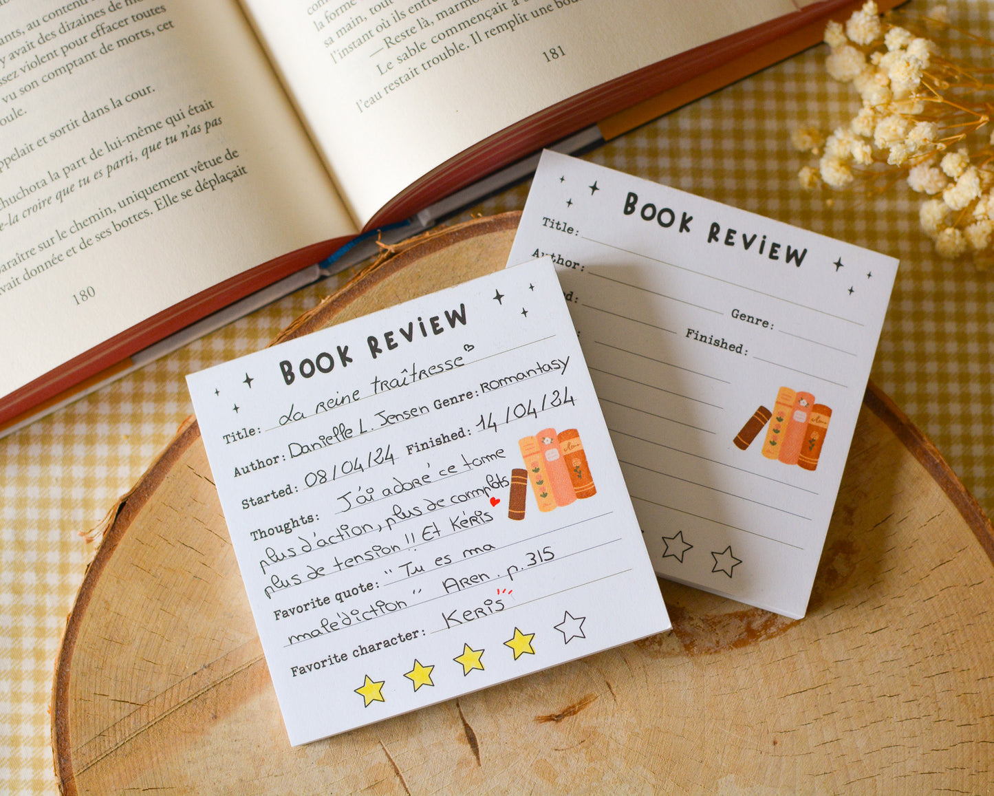 Book review notepad