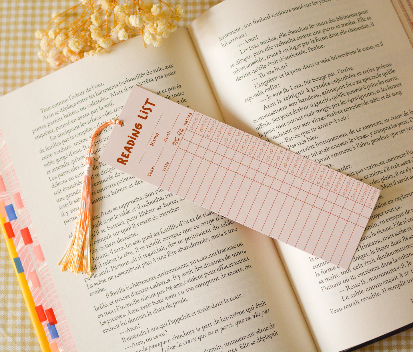 Marque-page reading list