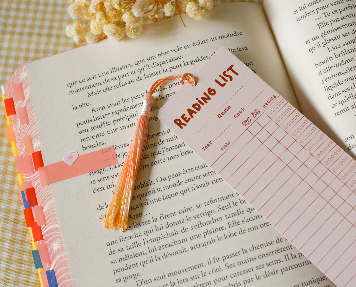 Marque-page reading list