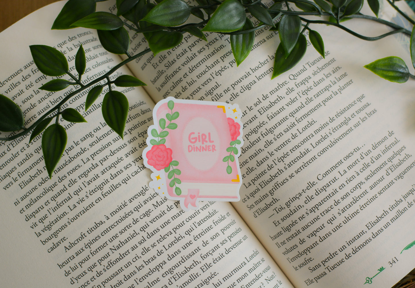Stickers girl dinner