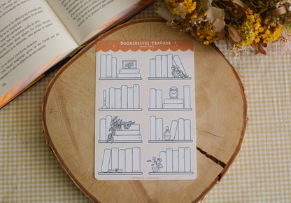 Planche de stickers bookshelves tracker