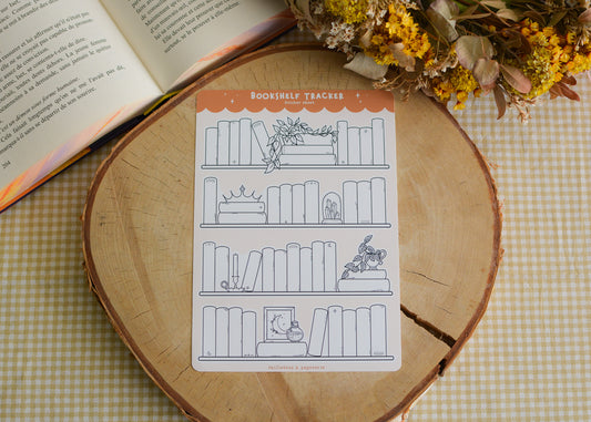 Planche de stickers bookshelf tracker