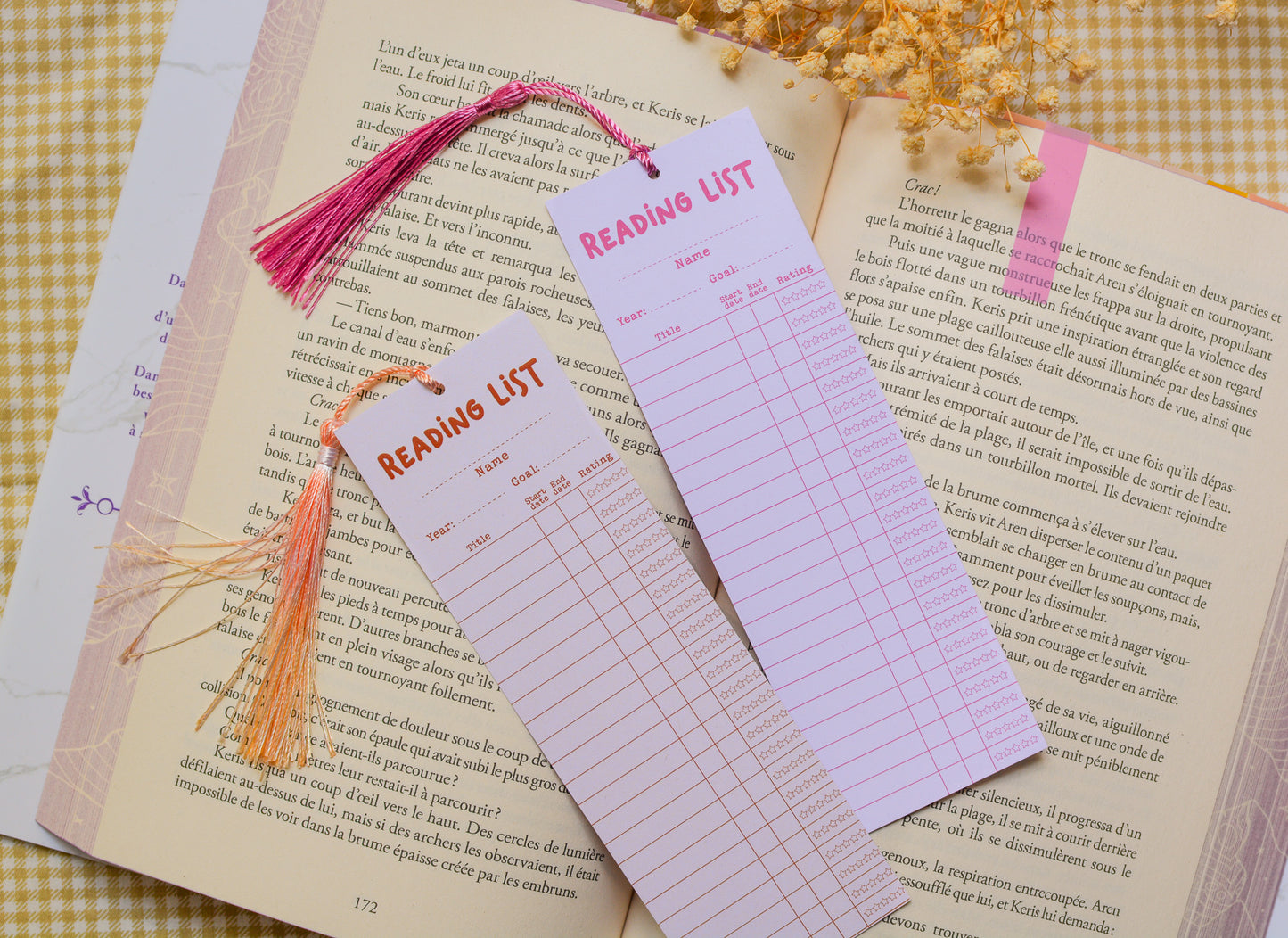 Marque-page reading list