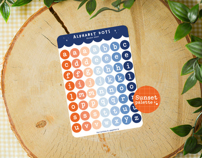 Alphabet dots